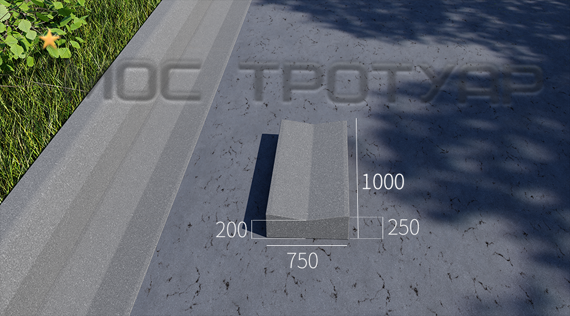 Лоток прикромочный 1000*750*250